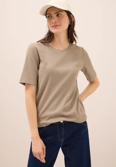 Basic Ripp T-Shirt natural taupe