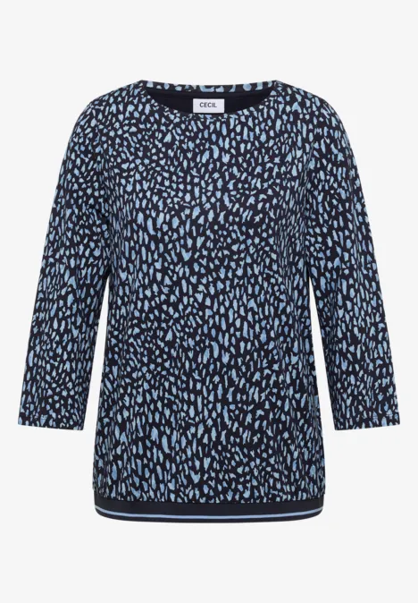 Shirt mit Rippstruktur urban dark blue