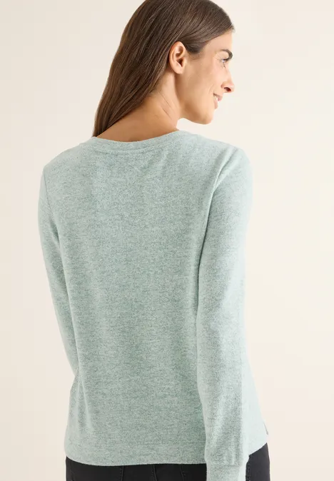 Kuscheliges Shirt jewel green melange