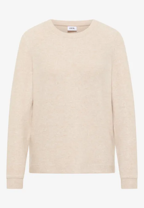 Kuscheliges Shirt sandalwood beige melange