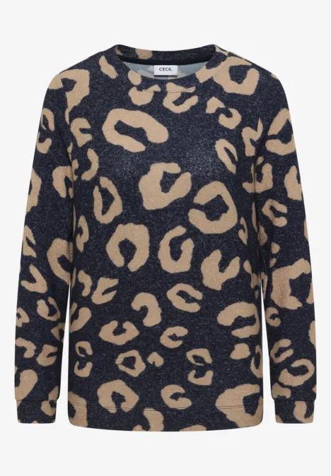 Kuscheliges Leo Shirt urban dark blue melange