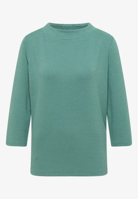 Strukturshirt jewel green