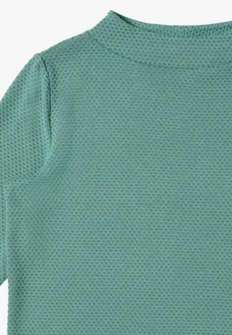 Strukturshirt jewel green