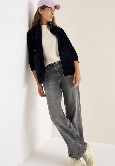 Leichte Cordjacke urban dark blue