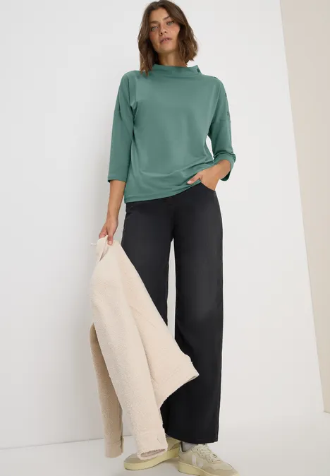 Shirt mit Knopfdetail jewel green