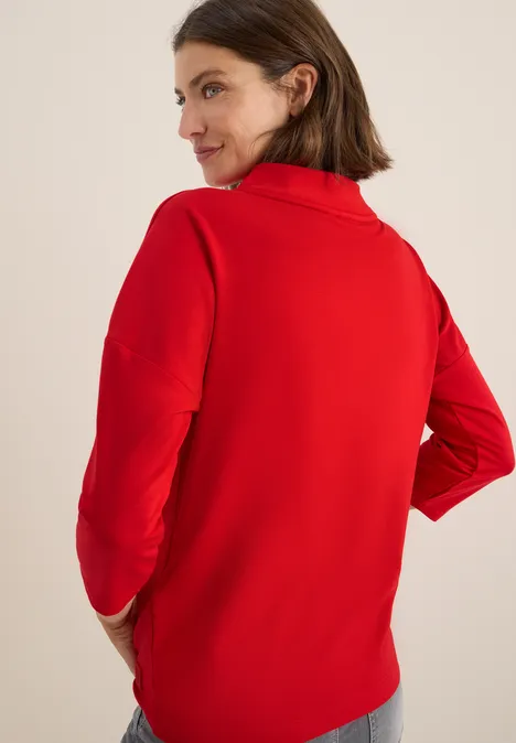 Shirt mit Knopfdetail fiery red