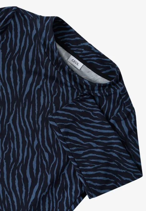 Shirt mit Minimal Print urban dark blue