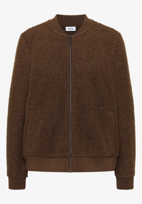 Teddy-Jacke mocha caramel