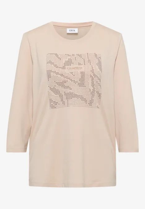 Shirt met edelstenen null