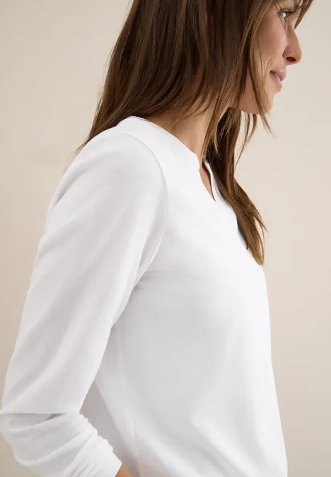 Shirt im Tunika-Look White