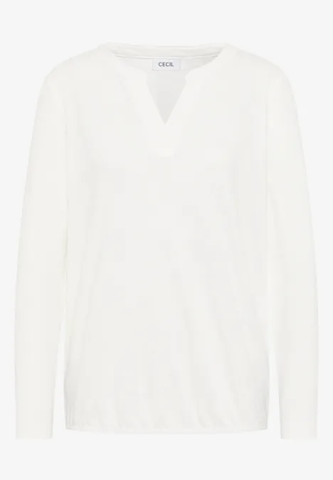 Shirt im Tunika-Look vanilla white