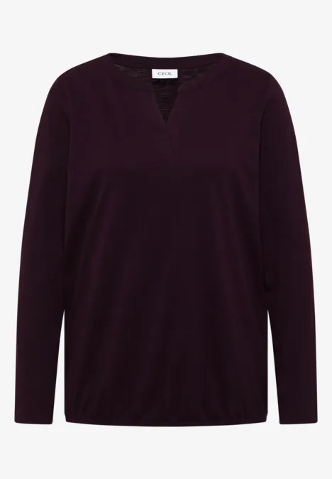 Shirt im Tunika-Look eggplant red