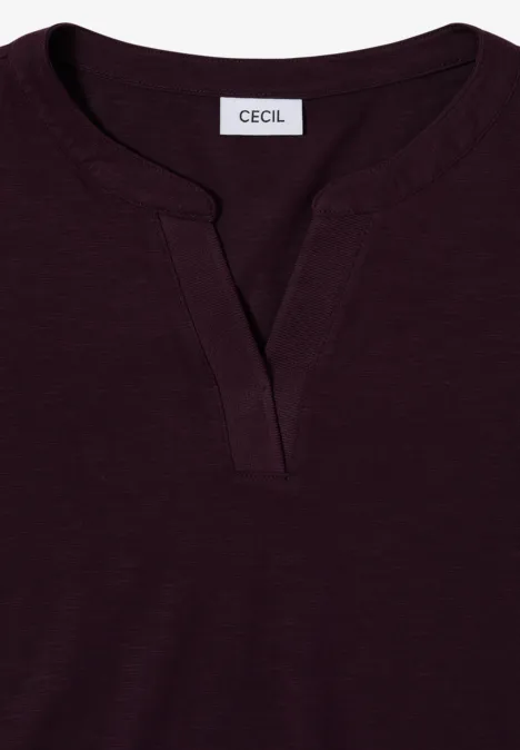 Shirt im Tunika-Look eggplant red