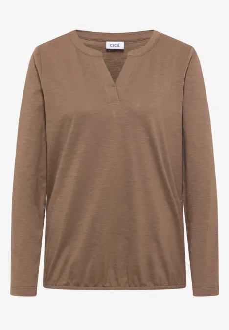 Shirt im Tunika-Look cocoa taupe