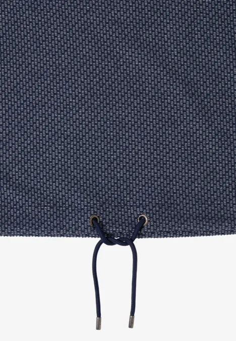 Pull structuré two-tone urban dark blue