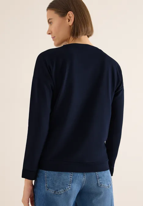 T-shirt avec imprimé satin urban dark blue