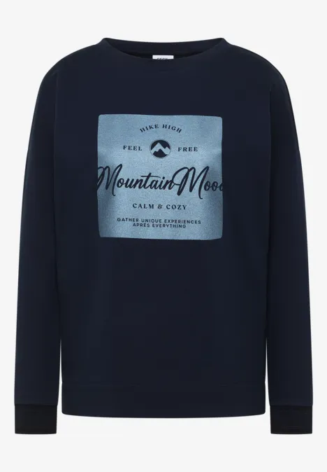 T-shirt avec imprimé satin urban dark blue