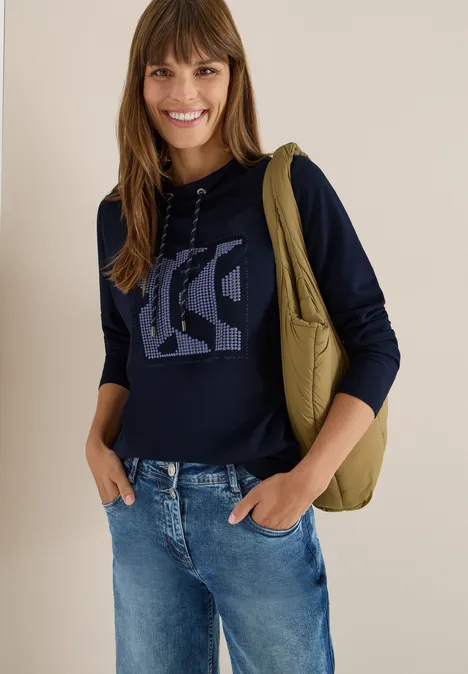 T-shirt avec artwork urban dark blue