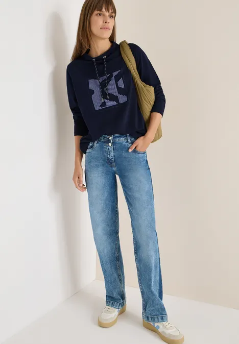 T-shirt avec artwork urban dark blue