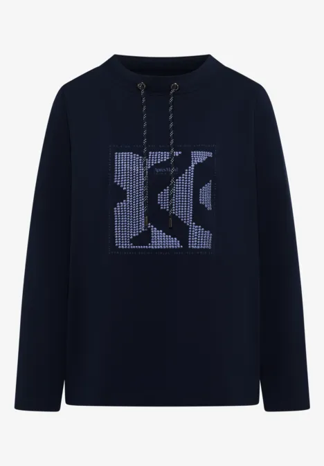 T-shirt avec artwork urban dark blue