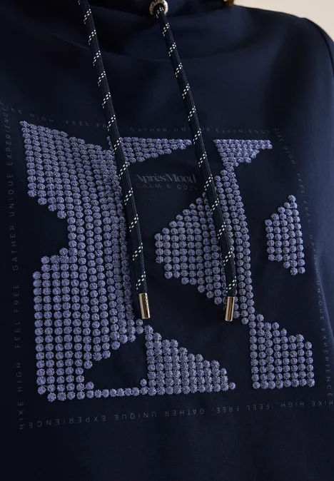 T-shirt avec artwork urban dark blue