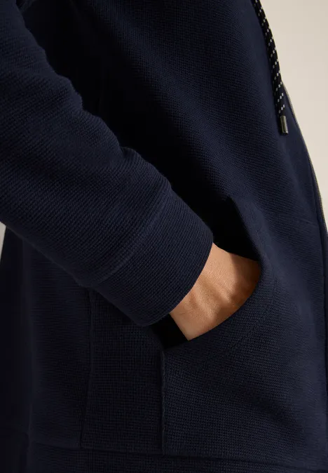 Leichte Hoodie Jacke urban dark blue
