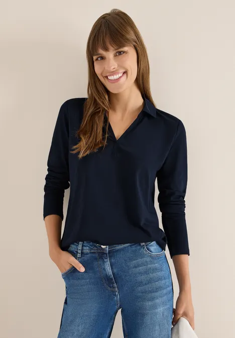 T-shirt au look chemisier urban dark blue