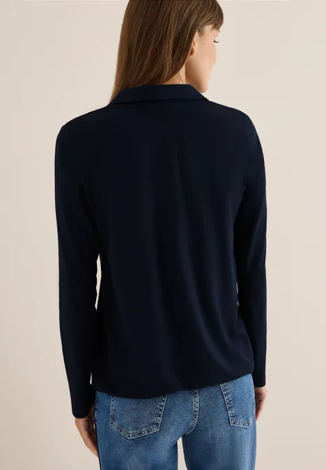 T-shirt au look chemisier urban dark blue