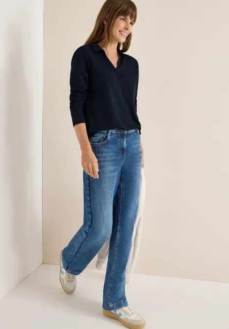 T-shirt au look chemisier urban dark blue