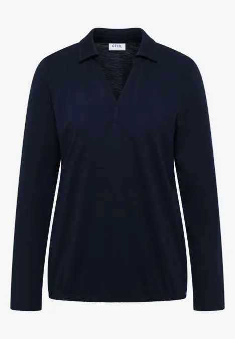 T-shirt au look chemisier urban dark blue
