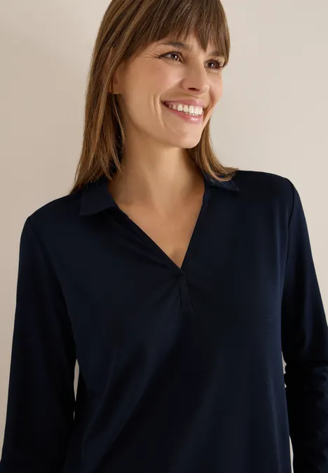 T-shirt au look chemisier urban dark blue