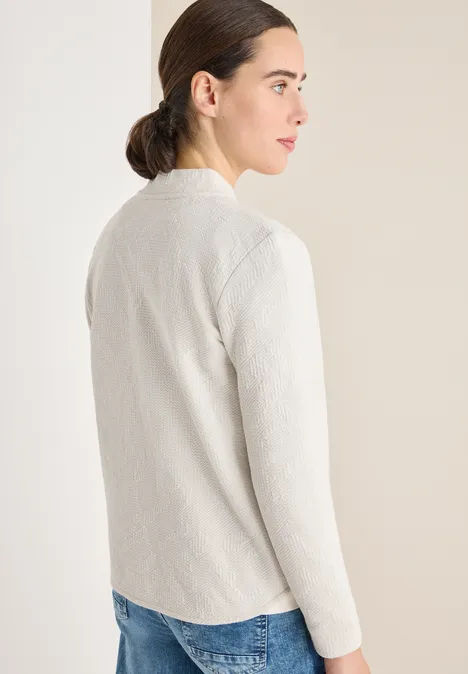 Strukturjacke light greige