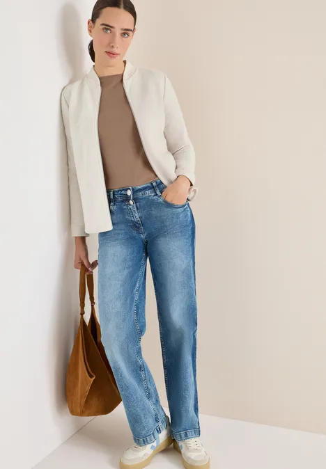 Strukturjacke light greige