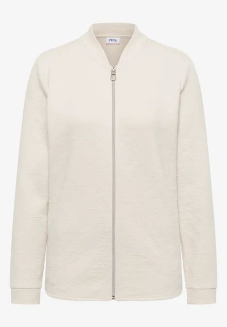 Strukturjacke light greige