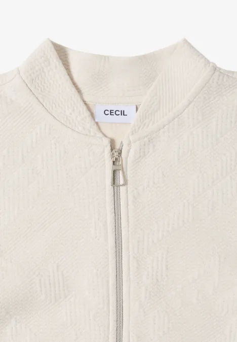 Strukturjacke light greige