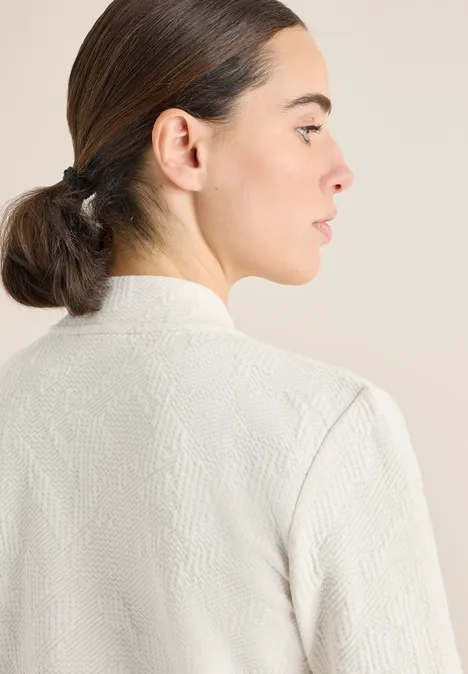 Strukturjacke light greige