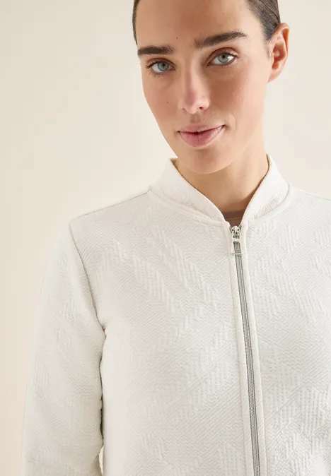 Strukturjacke light greige