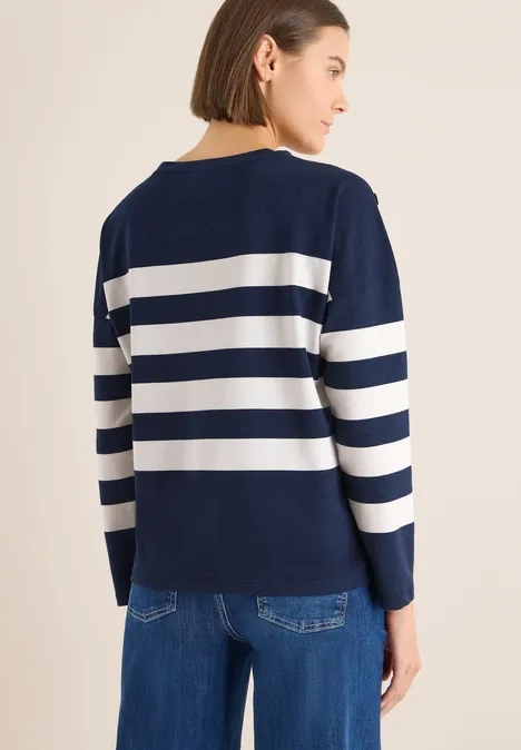 Shirt mit Knopfdetail urban dark blue