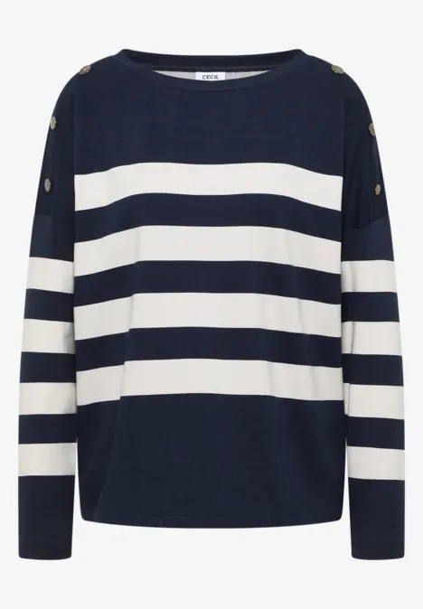 Shirt mit Knopfdetail urban dark blue