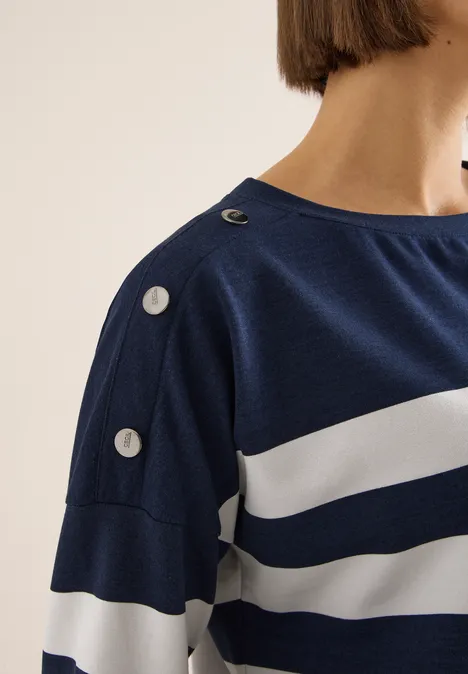 Shirt mit Knopfdetail urban dark blue