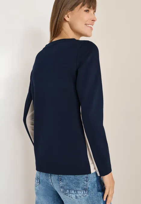Kleurblok Shirt urban dark blue