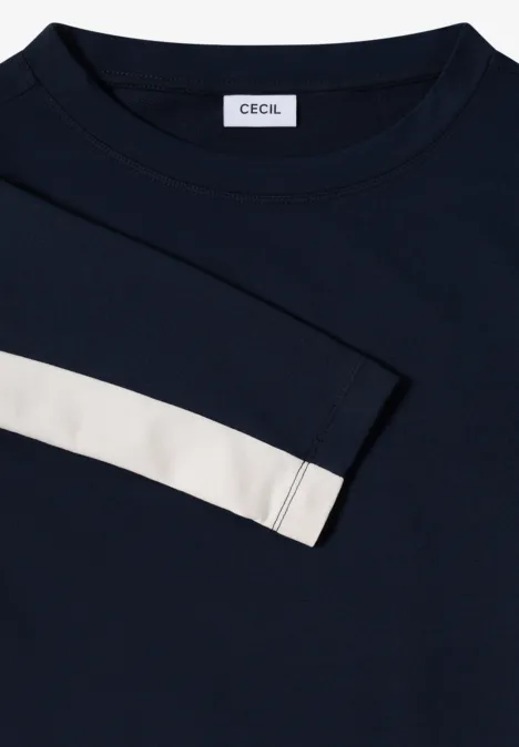 Kleurblok Shirt urban dark blue