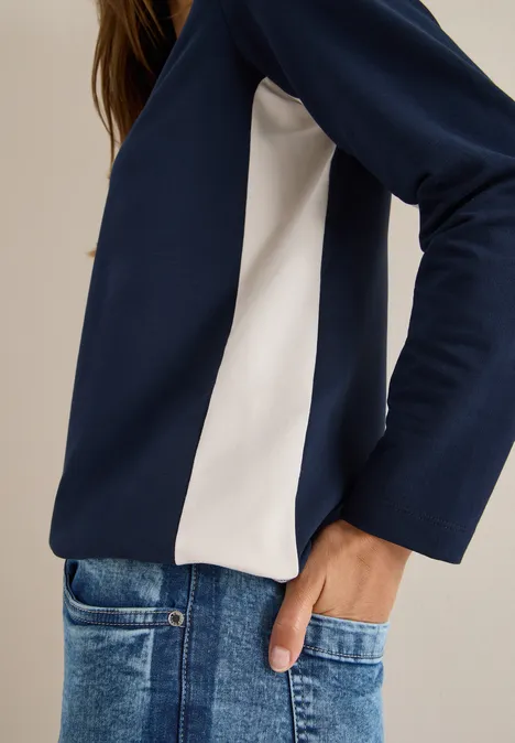 Kleurblok Shirt urban dark blue
