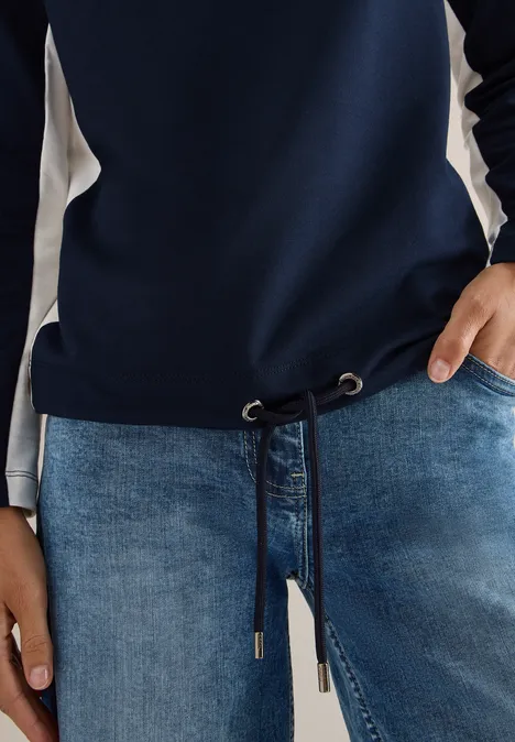 Kleurblok Shirt urban dark blue