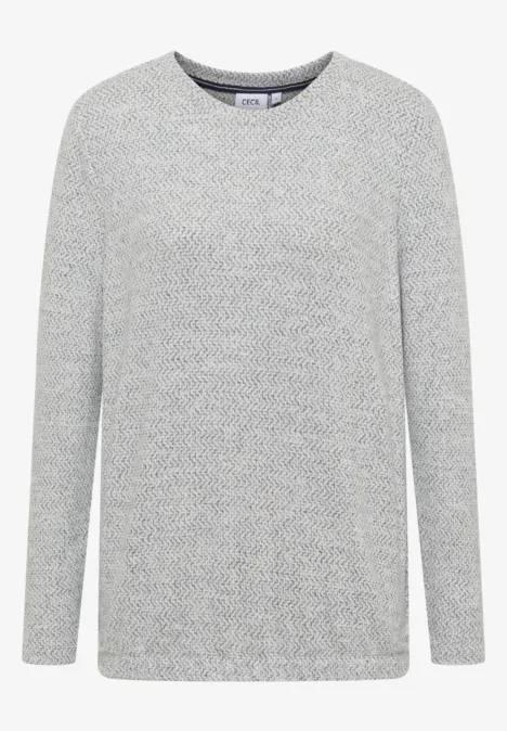 Herringbone Jacquard Shirt urban dark blue