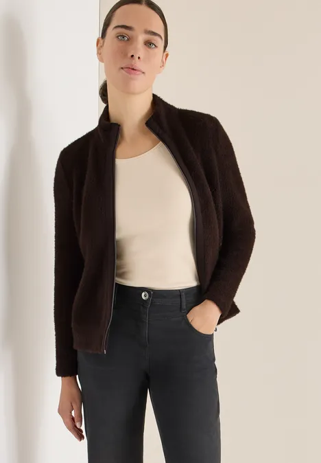 Federgarn Jacke tartufo brown