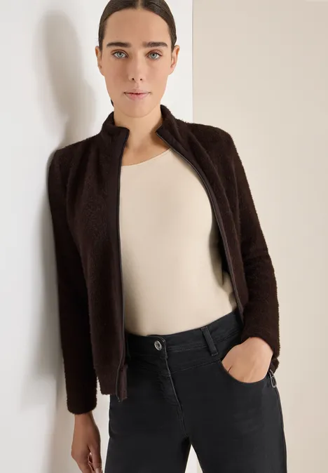 Federgarn Jacke tartufo brown