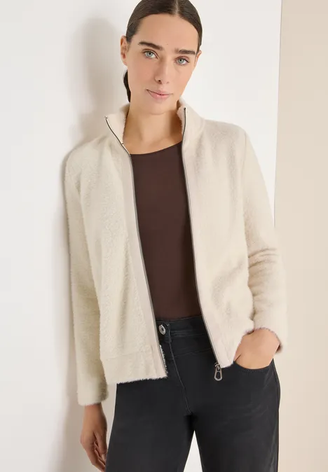 Federgarn Jacke light greige
