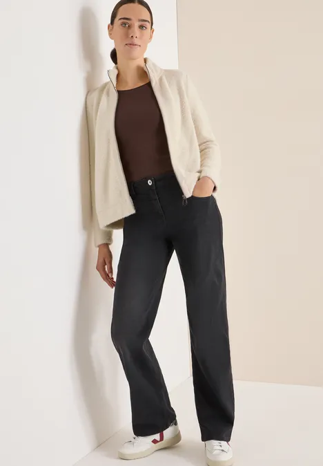 Federgarn Jacke light greige