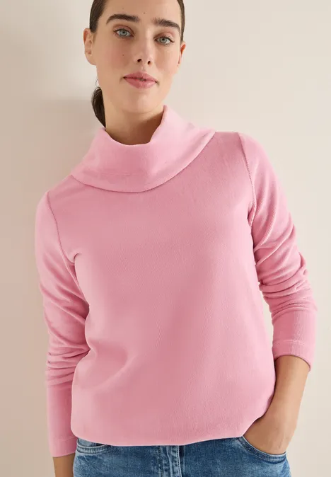 Corduroy shirt met grote kraag null